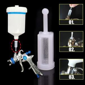 Nylon Fine Mesh Filter Auto Paint Spray Gun for Automotive Prevent Clogging Car Cleaning Accessorie