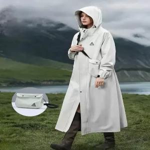 여성 간절기 경량 야외 레인자켓 롱 여성용 우비 자켓