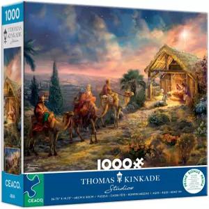 Ceaco - 토마스 킨케이드 어웨이 인 어 맨저 1000피스 퍼즐 도전적이고 게임 나이트에 완벽한 크기 26.25 x