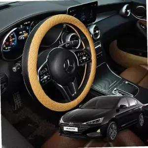 더뉴아반떼AD 가죽 퀼팅 엠보싱 핸들커버 시즌2