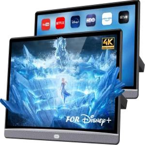 13.3인치 뒷좌석용 자동차 TV 헤드레스트 모니터 4K 안드로이드 태블릿 휴대용 후방 엔터테인먼트 시스템