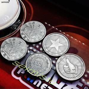 코인 토큰 스테인레스 스틸 게임 어셉터, 아케이드 크레인 클로, 자동 판매기 세차기용 클래식 크라운, 10