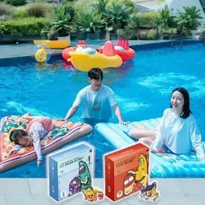 라바 해수욕장 물놀이 대형 튜브 물침대 에어 매트