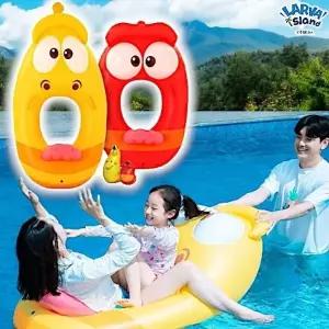 라바 물놀이 계곡 수영장 원형 캐릭터 손잡이 링튜브