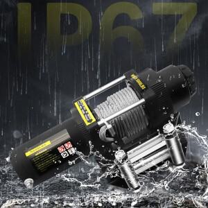 전기 윈치 시리즈, 권선 기어 트레인 와이어, 리모컨 스틸 케이블 차량 장착 소형 크레인, 12V, 6000LBS