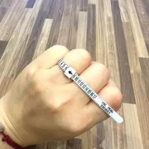 반지사이즈 손가락둘레 줄자 반지호수 측정 사이즈 커플링 웨딩 손가락 둘레 측정