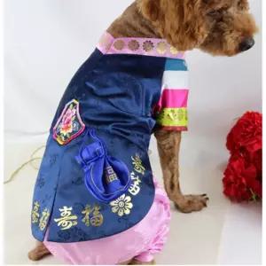 강아지 금박 한복 저고리 남자 1P 명절 설날 패션