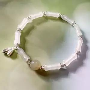 H28 천산취 99.9실버 잎사귀 행운팔찌 옥팔찌