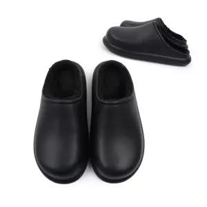 7788 겨울 방한 슬리퍼 블랙 털실내화 성인용