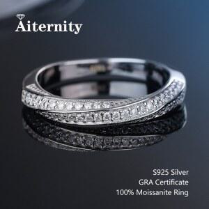 패스 다이아몬드 테스터 펜 모이사 실버 여성 링 웨딩 스털링 밴드 매칭 925 싱글