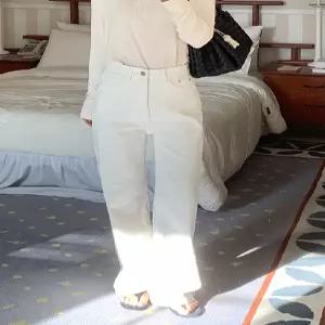 5167 퓨어 스판 데일리 와이드핏 코튼 팬츠 (one color) 히든밴딩