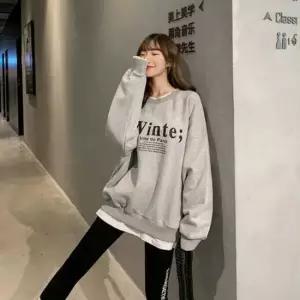 티셔츠 겨울데일리룩 윈터 여성 레이어드 따뜻 기모 맨투맨티셔츠 레이스나시 형광티셔츠