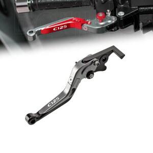 For 슈퍼 커브 사이드만 c125 블랙 파킹 C125 바이크 레버 CNC 로브 티타늄 액세서리 옐로우 오른쪽 접이식 클러치 옐로우 브레이크