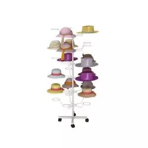 매장 옷가게 가판대 모자가판대 선반 걸이 6단 모자 진열대 회전