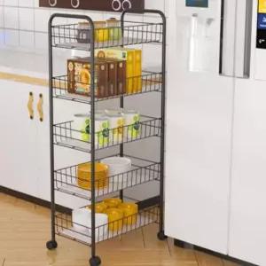 이동식 바퀴달린 트롤리 철제형선반 카트식 트레이 선반 수납 트롤리