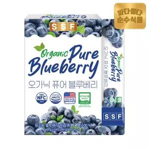 순수식품 유기농 착즙 100% 블루베리즙 주스 스틱 1박스(14포) / 안토시아닌 오가닉 퓨어 블루베리