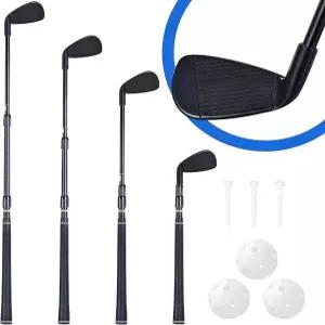 플라스틱 골프 클럽 접이식 게임 및 여행용 오른손 주니어용 치퍼 가족용 성인 실내 야외 트레이닝 버킷 퐁