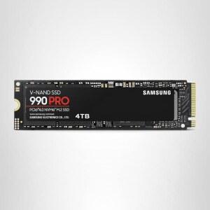 삼성 990 PRO SSD 4TB PCIe 4.0 M.2 2280 내장 솔리드 스테이트 하드 드라이브, Seq. 하이엔드 컴퓨팅, 게임 및 헤비 듀티 워크스테이션, MZ-V9P4T0B /AM을 위한 읽기 속도 최대 7,450MB/s