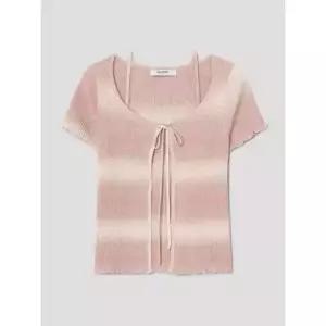 8seconds 그라데이션 반소매 셋업 카디건 라이트 핑크