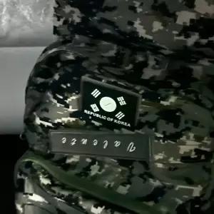 실리콘 태극기 와펜 패치 야광검정-WFIQEI3