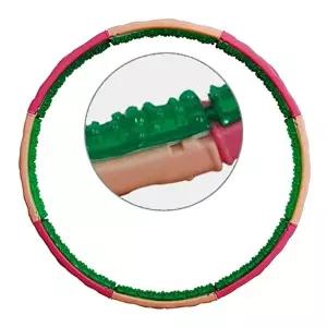 [스타스포츠]스타 에어쿠션 돌기 훌라후프 S로즈 핑크 3.1kg 1P 원터치 조립 유산소 운동-WFITBFM