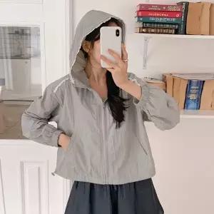 여성 레이스 후드 바람막이 점퍼 자켓 -WJK0098- 봄 여름