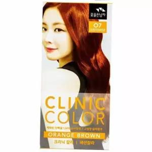 새치 희머리 염색 오렌지 브라운