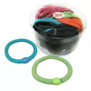 주름컬러 구슬매듭고무줄 30P 코사지 헤어밴드