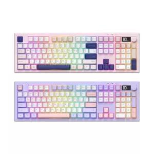 COX CM105KDW 3MODE 블루투스 유 무선 조약돌 멤브레인 유무선 키보드 (핑크, 라벤더)