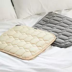 휴라이즈 HR-SM 10 Plus 1인용 45x45cm, 그레이 원터치 온도조절 전자파 제로 USB온열 멀티방석(발방석겸용)