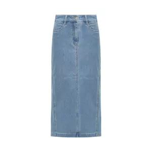 [올리비아하슬러]올리비아하슬러 데님 롱 절개 스커트_OHEMSK103