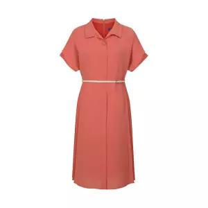 [올리비아하슬러]올리비아하슬러 블랙 오픈카라 벨티드 롱 원피스_OHCMOP206