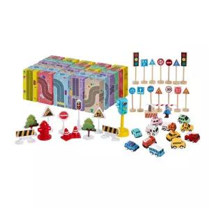 [캐스비]플레이 도로종이벽돌과교통놀이세트(1252set)