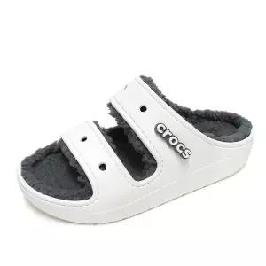 [크록스]클래식 코지 샌들 슬리퍼 겨울 실내화 기모 보온 홈슬리퍼 화이트 207446-100 908969