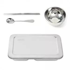 온키친 스텐 5구 병원식판 풀세트 뚜껑 중