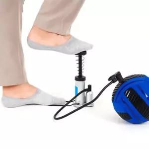 미니 발 펌프 블랙실버 공기주입기 튜브 소형 자전거-WFIU62Y