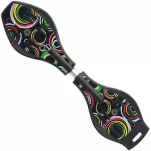 XUDREZ 캐스터 보드 스케이트보드 컴팩트하고 가벼운 디럭스 주니어 조명 휠과 360도 캐스터로 더욱