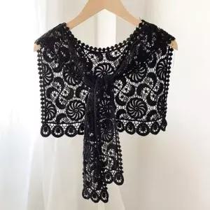 여성 레이스 숄 케이프 니트 머플러 가디건 WFLHD7E