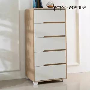 장인가구 시클리 화이트 600 5단 서랍장