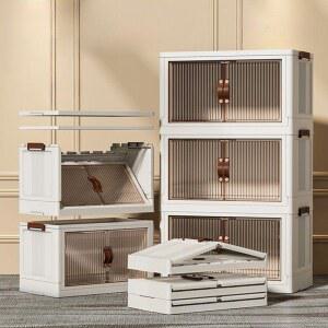 이동식 플라스틱 서랍 캐비닛 수납장 KEYOUBI 상자 주최자 책상밑수납장 다층 정리장