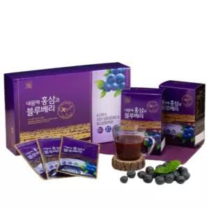 상큼한 블루베리 홍삼 혼합 음료 데일리 루틴 50ml 30포