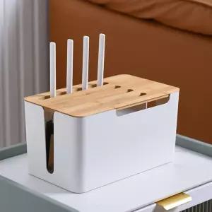 셋톱박스정리함 와이파이 공유기 원목가리개 셋톱박스/셋탑박스정리함/콘센트/정리/멀티탭/케이스/케이블