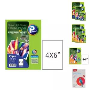 프린텍)디지털카메라 고광택 사진용지(V7301 4X6 10매)