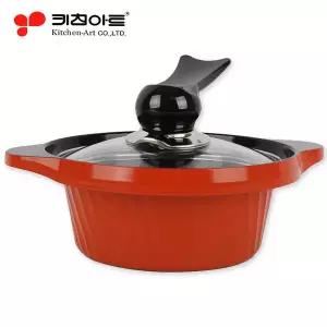 NEW키친아트냄비 통주물Y냄비 칼라냄비 국냄비 찜냄비 전골 편수 양수 찜솥 찜냄비