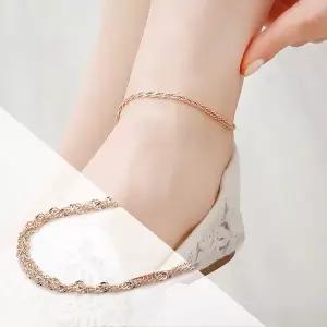 [도로시] 14k 베이직 트위스트 발찌_Btype