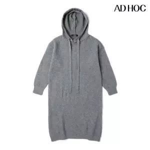 [애드호크]여성 후드 롱 니트 원피스 HZAOK60 _P351397286