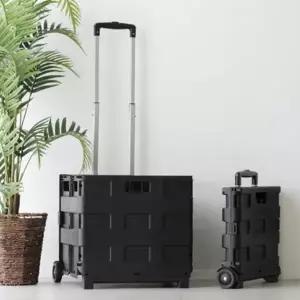 장보기카트 무거운 물건 캠핑 출장 여행 낚시 마트 시장 편하게 대용량 핸드 카트 바구니 40L