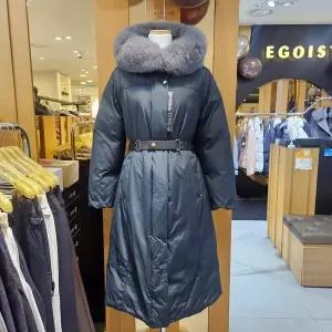 [에고이스트]레터링프린트포인트가죽벨티드롱구스다운/EQ4NC062_BP