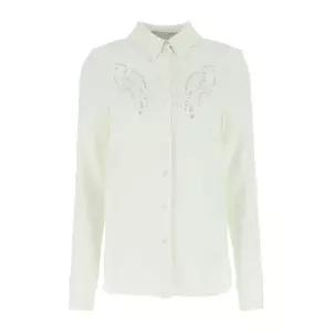 스텔라매카트니 아이보리 스트레치 비스코스 셔츠 6200273AU354 9200