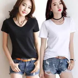 고품질 직장인 루즈핏 40성 스판 반팔티 여성의류 가성비 (WFJ49L0)